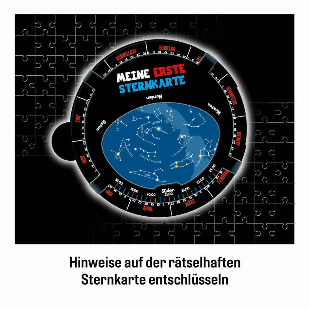 KOSMOS The Three ??? Kids Crime Puzzle The Stolen Star, Crime Puzzle, Puzzle, Detective Game, 200 Pieces, from 8 Years, 682200