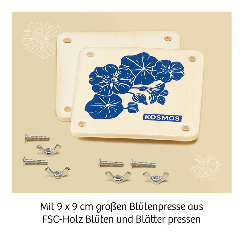 KOSMOS Mitbring-Experimente Blütenpresse, Experimentierkasten, Experimente, Blüten Pressen, Blumen, 658175