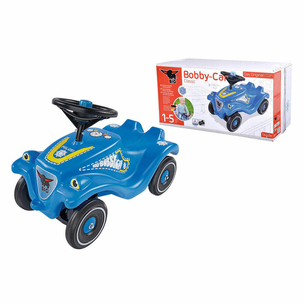 BIG Bobby-Car-Classic, Bobbycar, ride-on car, ride-on vehicle, children's car, toy, police, 800056127