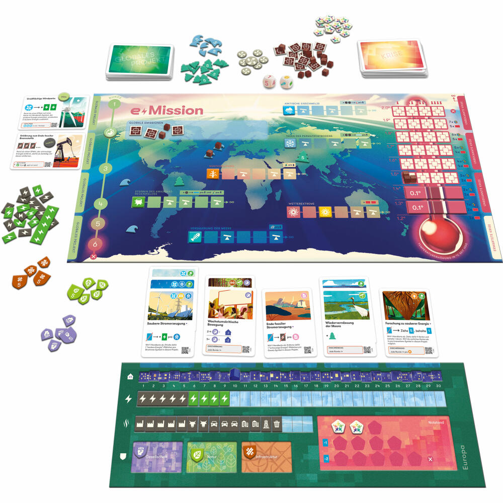 Schmidt Spiele e-Mission, Cooperative Game, Family Game, Ages 8 and up, 49444