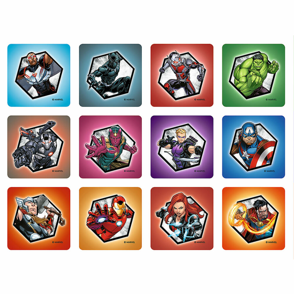 Trefl 2 in 1 Puzzles + Memo- Avengers, 30 + 48 + 24 Teile, 27.5 x 20.5 cm, 93333