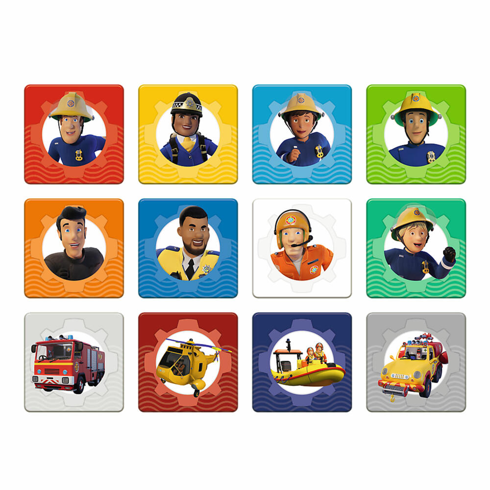 Trefl 2 in 1 Puzzles + Memo - Feuerwehrmann Sam, 30 + 48 + 24 Teile, 27.5 x 20.5 cm, 93334