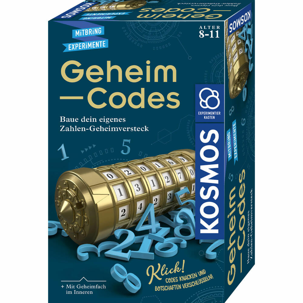 KOSMOS Mitbring-Experimente Geheim-Codes, Kryptex, Experimentierkasten, Experimentier Kasten, ab 8 Jahren, 658076
