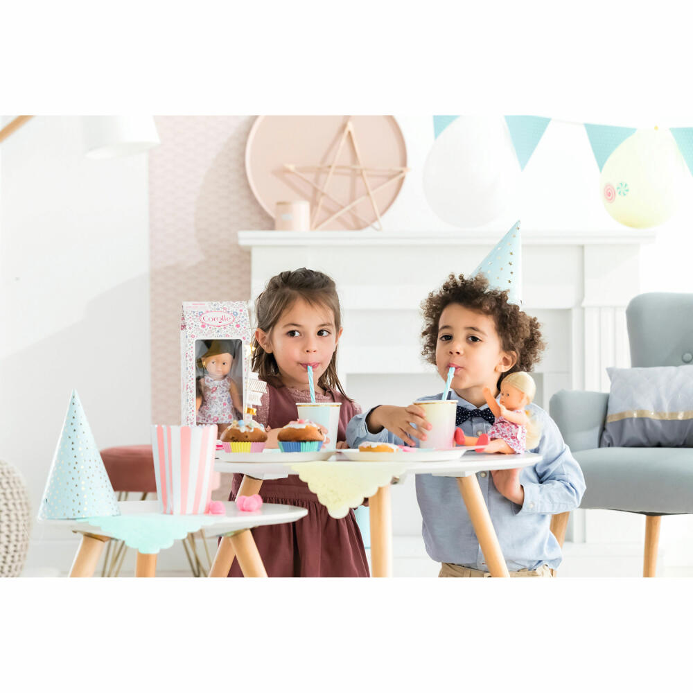 Corolle LTC Mini Corolline Rosy Blond, Vollvinylpuppe, Puppe, Babypuppe, Spielzeug, Vanilleduft, 20 cm, 9000240010