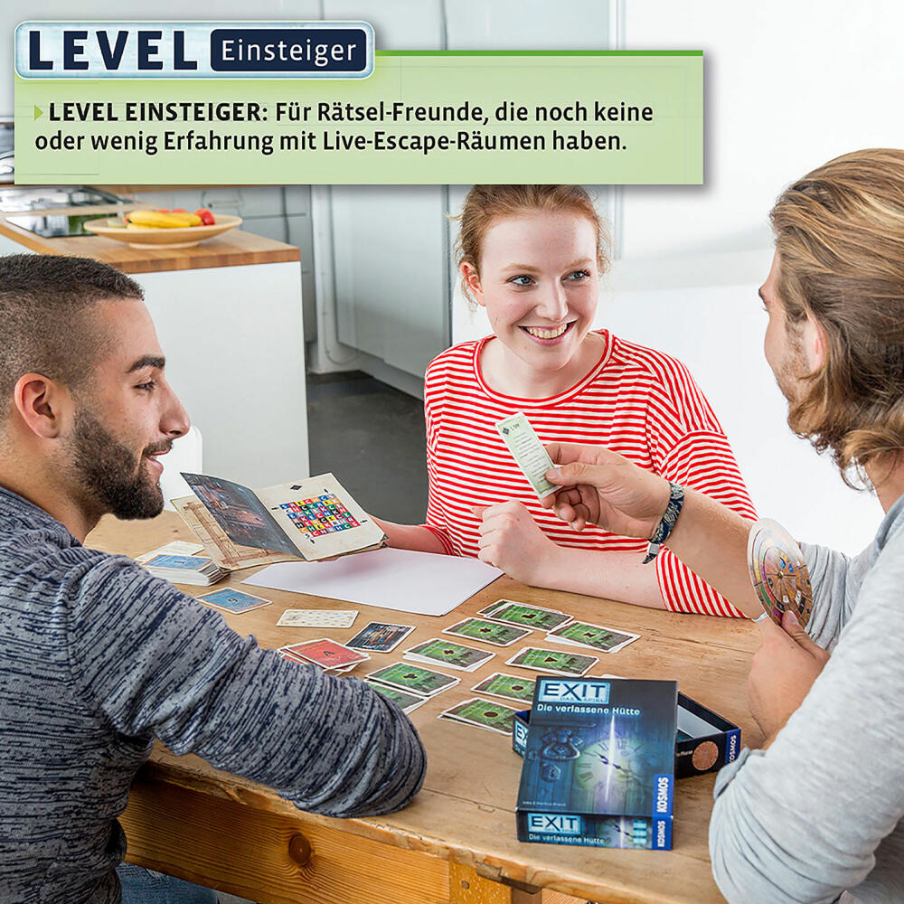 KOSMOS EXIT Spiel + Puzzle - Das dunkle Schloss, Famlienspiel, Rätselspiel, Rätsel, Puzzlespiel, ab 10 Jahren, 680787