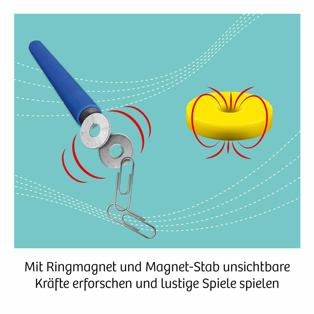 KOSMOS Magnet-Spaß, Experimentierkasten, Experimentier-Set, Kinder, ab 6 Jahren, 658137