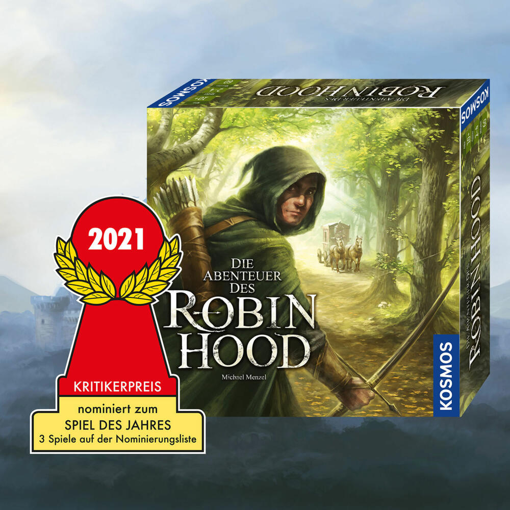 KOSMOS Die Abenteuer des Robin Hood, Gesellschaftsspiel, Kooperatives Abenteuer-Spiel, Brettspiel, ab 10 Jahren, 680565