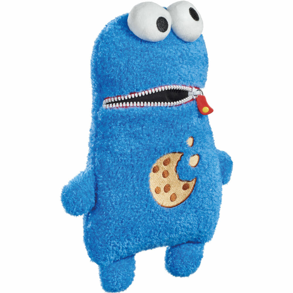 Schmidt Spiele Sorgenfresser Sesamstraße Krümelmonster, Plüschtier, Kuscheltier, Sorgen Fresser, 30 cm, 42548