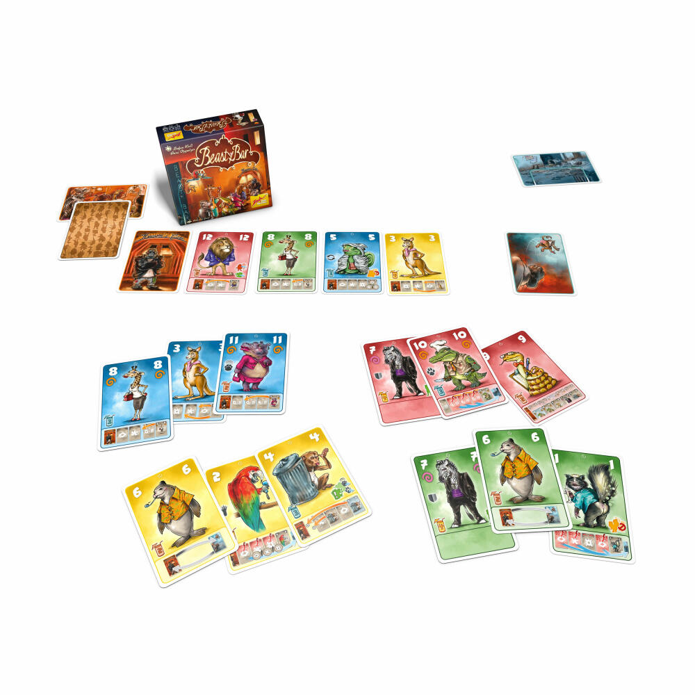 Zoch Beasty Bar, card game, strategy game, tactics, board game, family game, card game, 601105155