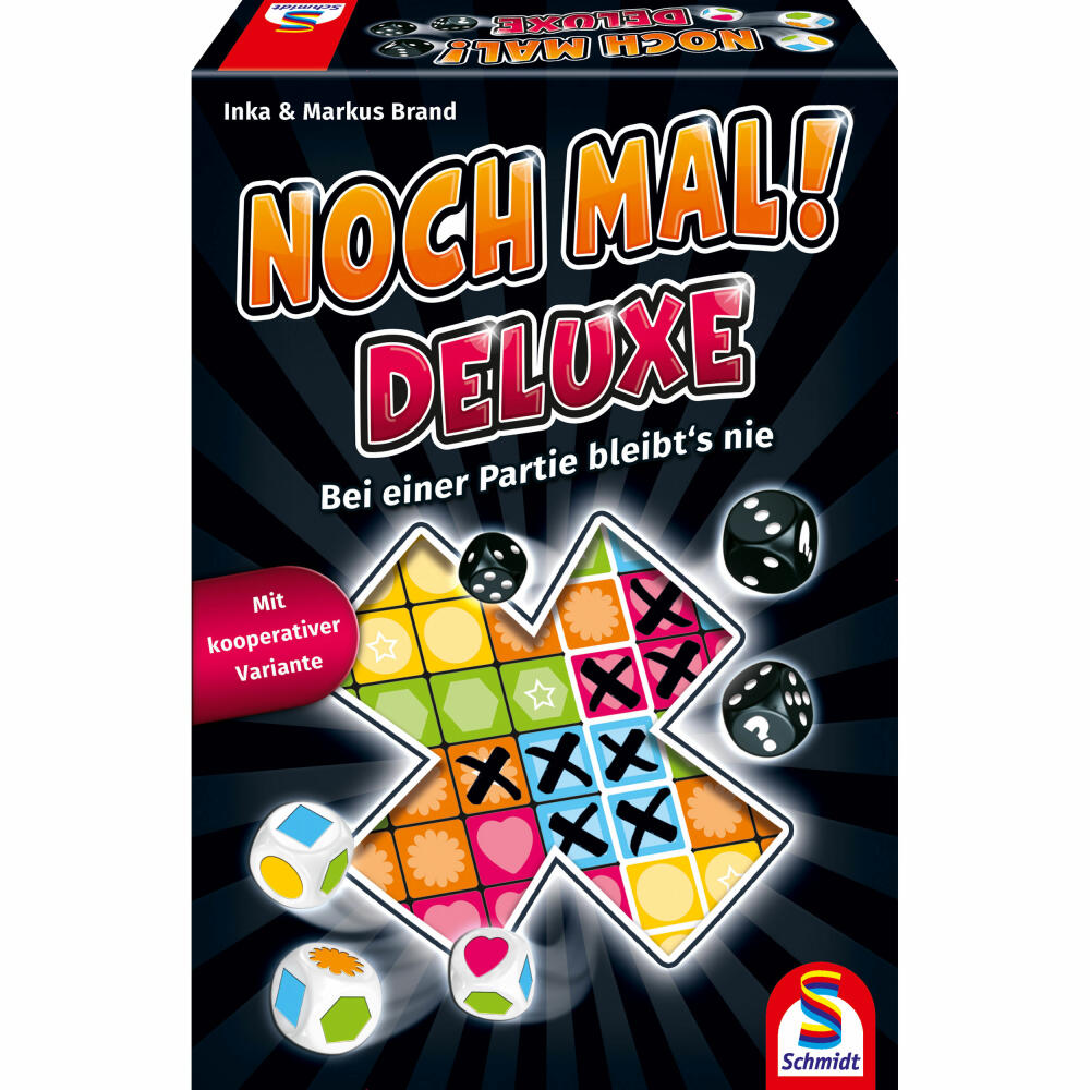 Schmidt Spiele Noch mal! DeLuxe, Würfelspiel, Familienspiel, Gesellschaftsspiel, ab 8 Jahre, 49422
