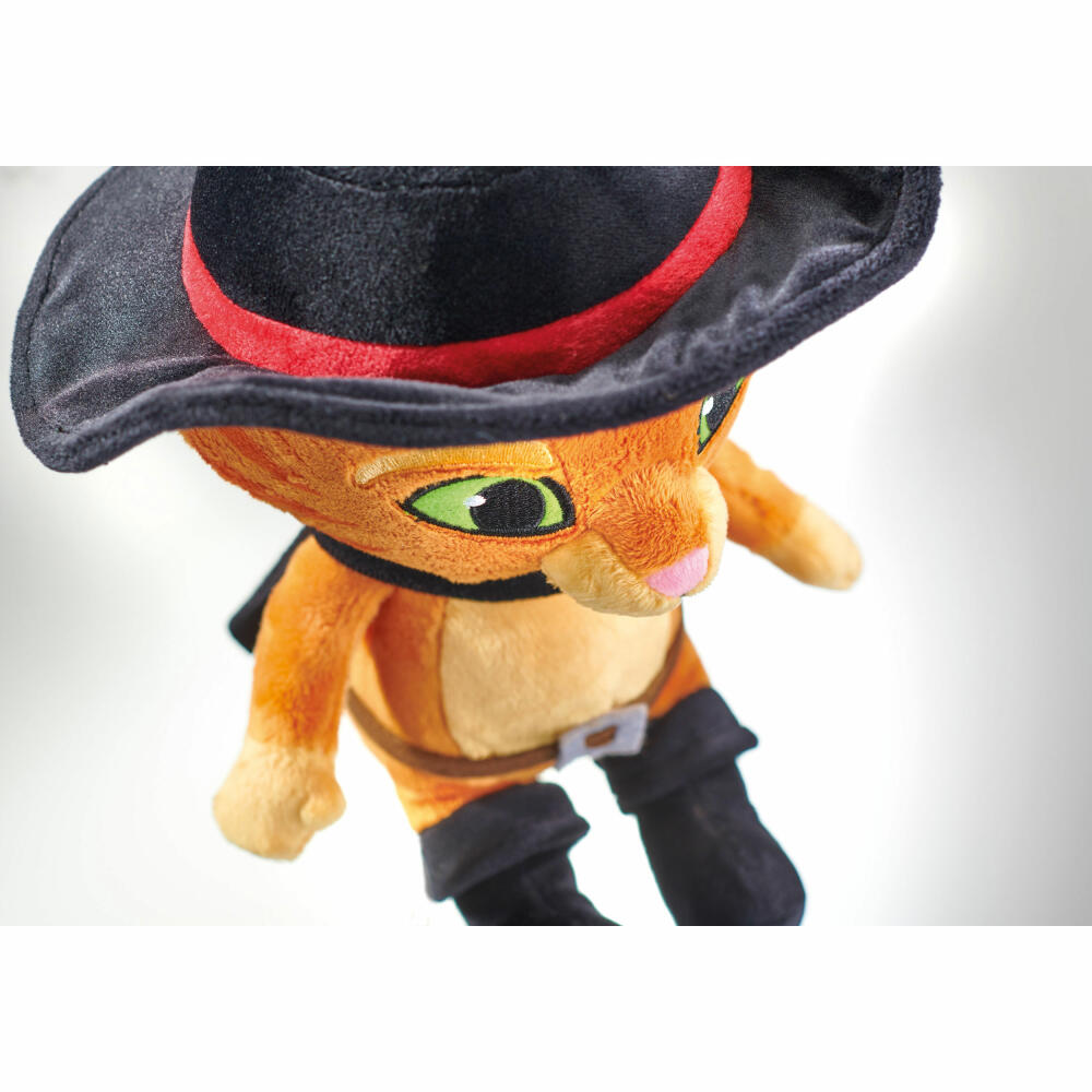 Schmidt Spiele Puss in Boots, cuddly toy, plush toy, stuffed toy, plush, 26 cm, 42778
