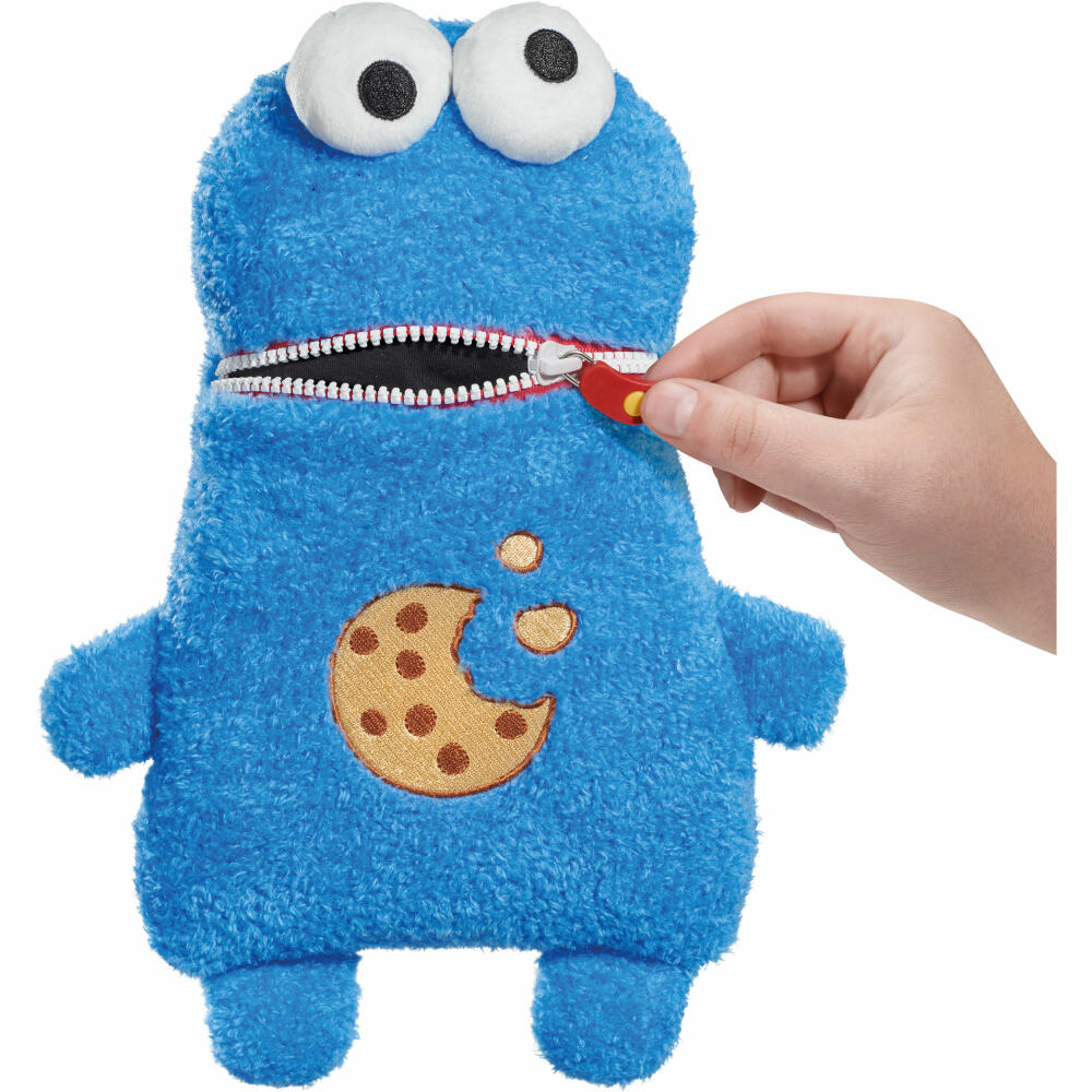 Schmidt Spiele Sorgenfresser Sesamstraße Krümelmonster, Plüschtier, Kuscheltier, Sorgen Fresser, 30 cm, 42548