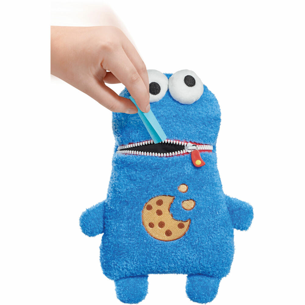 Schmidt Spiele Sorgenfresser Sesamstraße Krümelmonster, Plüschtier, Kuscheltier, Sorgen Fresser, 30 cm, 42548