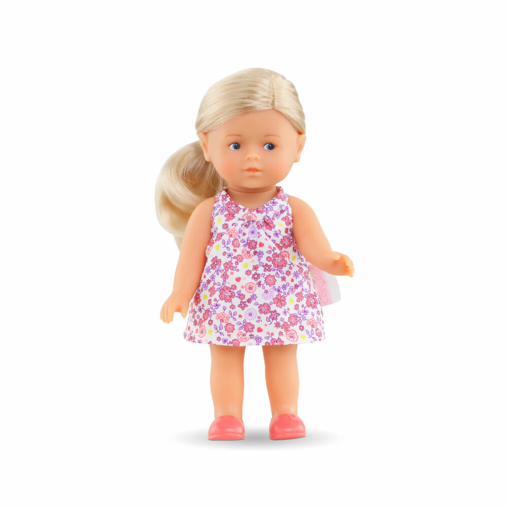 Corolle LTC Mini Corolline Rosy Blond, Vollvinylpuppe, Puppe, Babypuppe, Spielzeug, Vanilleduft, 20 cm, 9000240010