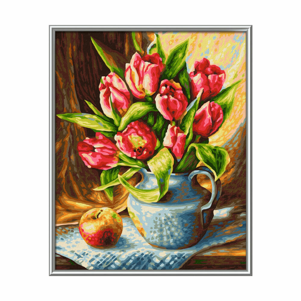 Schipper Painting by Numbers Tulip Bouquet, Master Class Classic, Coloring Page, Wall Picture, 24 x 30 cm, 609240796
