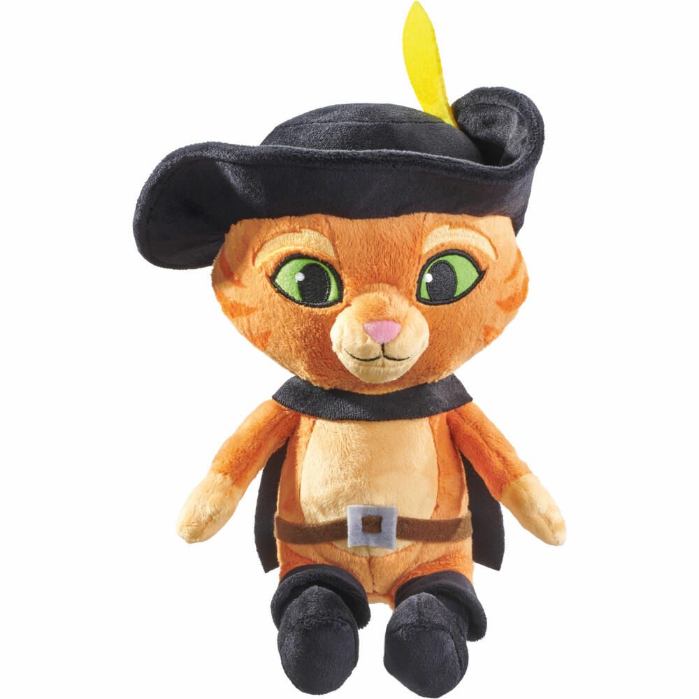 Schmidt Spiele Puss in Boots, cuddly toy, plush toy, stuffed toy, plush, 26 cm, 42778