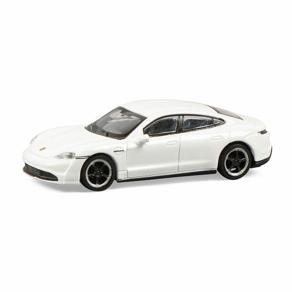 Schuco Porsche Taycan, Turbo S, Modellauto, Modell Auto, Miniatur, Maßstab 1:87, Weiß, 452655800