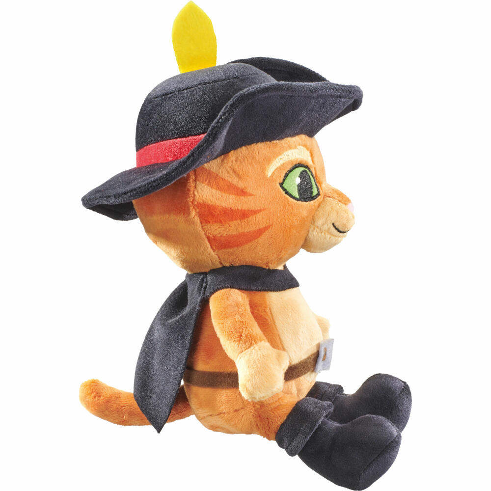 Schmidt Spiele Puss in Boots, cuddly toy, plush toy, stuffed toy, plush, 26 cm, 42778
