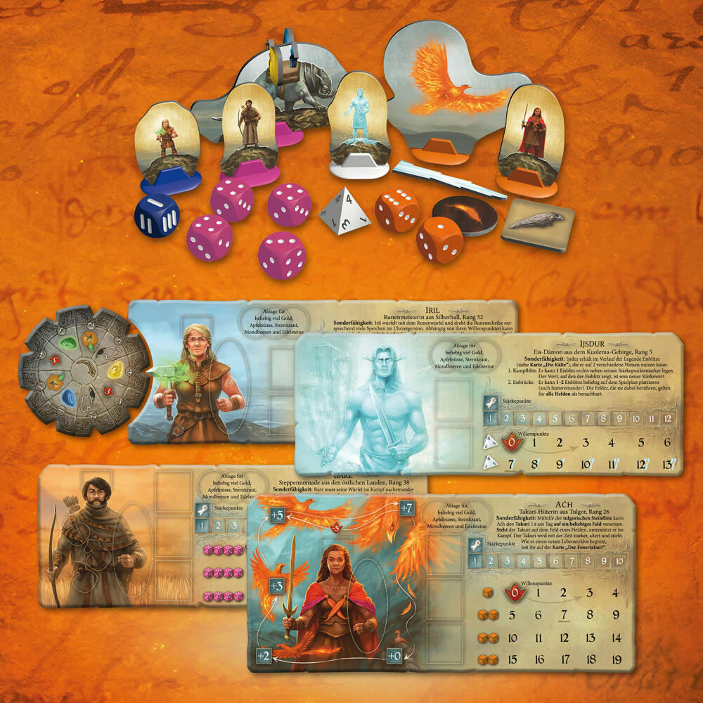 KOSMOS The Legend of Andor - Magical Heroes, Supplement for 5 - 6 players, Expansion to Basic Game, 682149