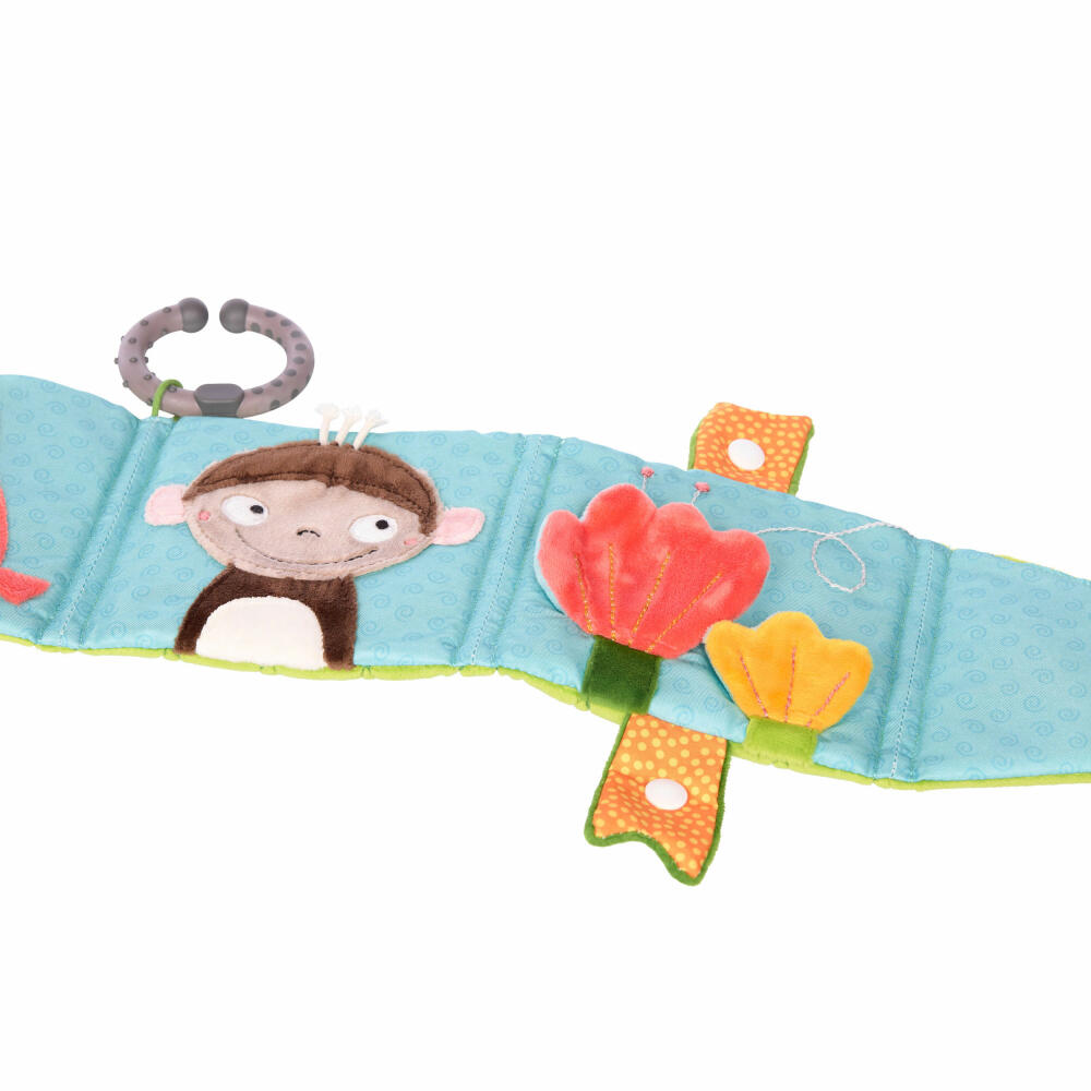 sigikid PlayQ Aktiv-Buch Krokodil, Stoffbuch, Spielbuch, Babyspielzeug, Baby Spielzeug, 42513