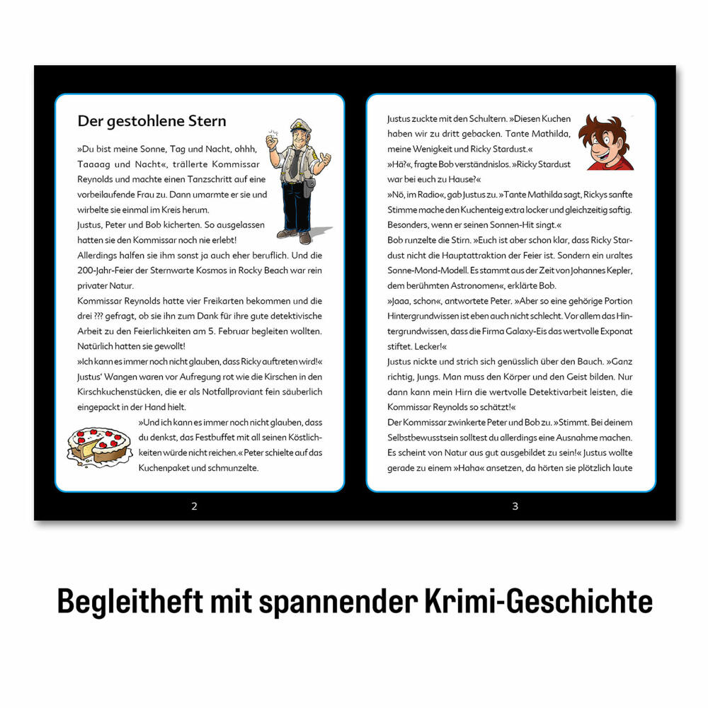 KOSMOS The Three ??? Kids Crime Puzzle The Stolen Star, Crime Puzzle, Puzzle, Detective Game, 200 Pieces, from 8 Years, 682200