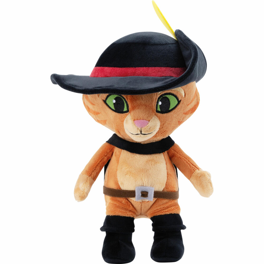 Schmidt Spiele Puss in Boots, cuddly toy, plush toy, stuffed toy, plush, 26 cm, 42778