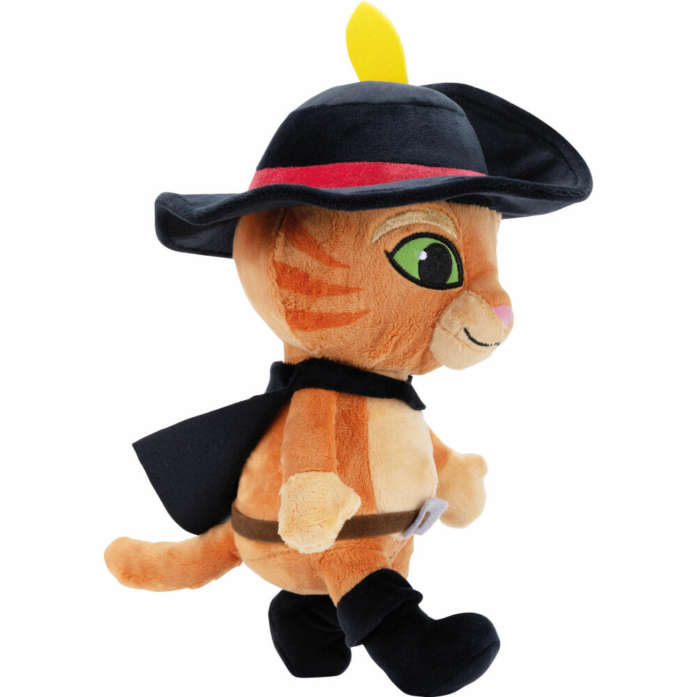 Schmidt Spiele Puss in Boots, cuddly toy, plush toy, stuffed toy, plush, 26 cm, 42778