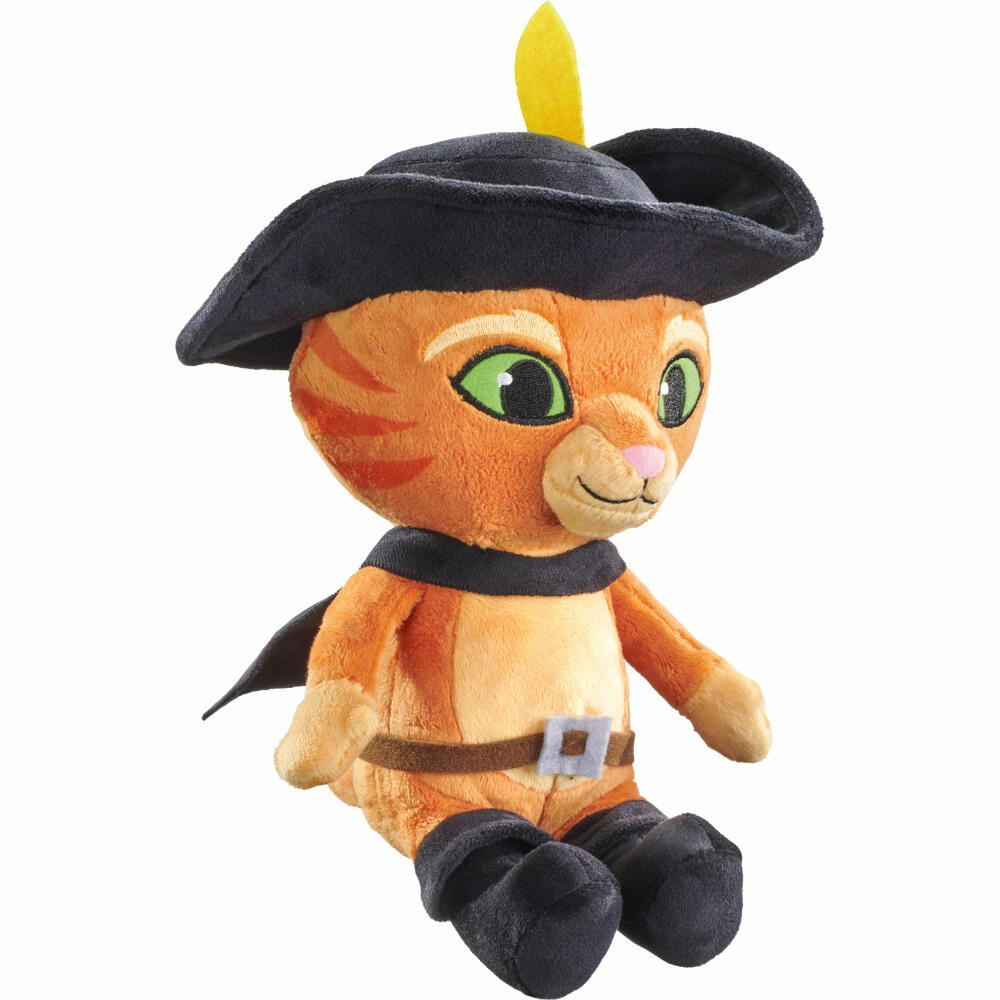 Schmidt Spiele Puss in Boots, cuddly toy, plush toy, stuffed toy, plush, 26 cm, 42778