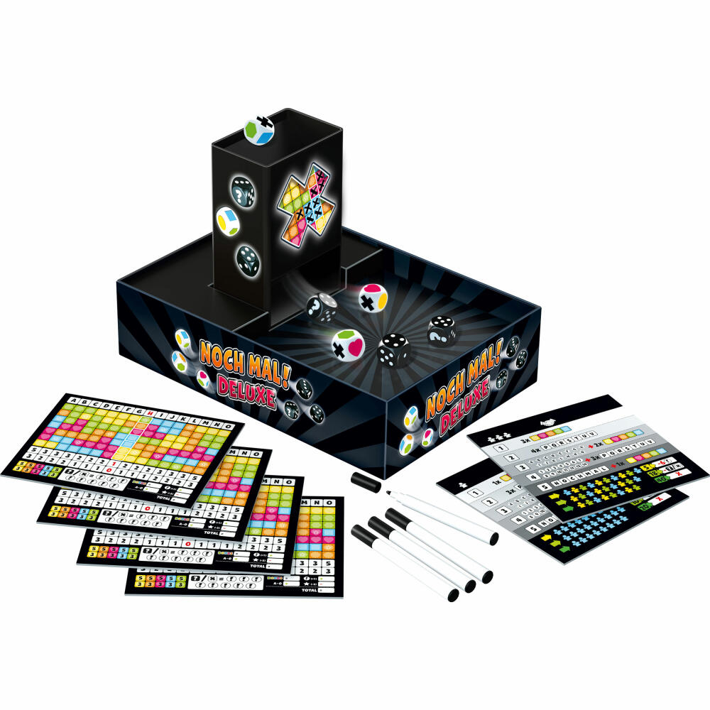 Schmidt Spiele Noch mal! DeLuxe, Würfelspiel, Familienspiel, Gesellschaftsspiel, ab 8 Jahre, 49422