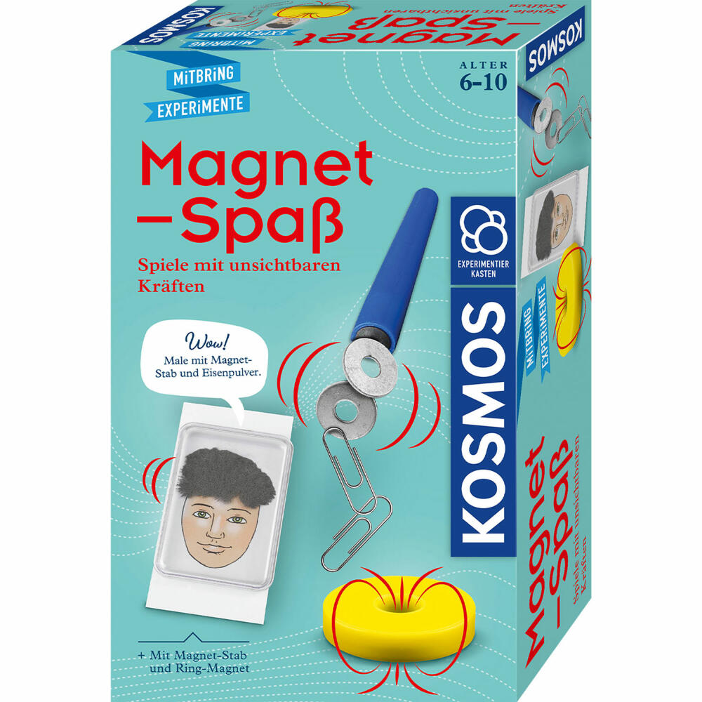 KOSMOS Magnet-Spaß, Experimentierkasten, Experimentier-Set, Kinder, ab 6 Jahren, 658137
