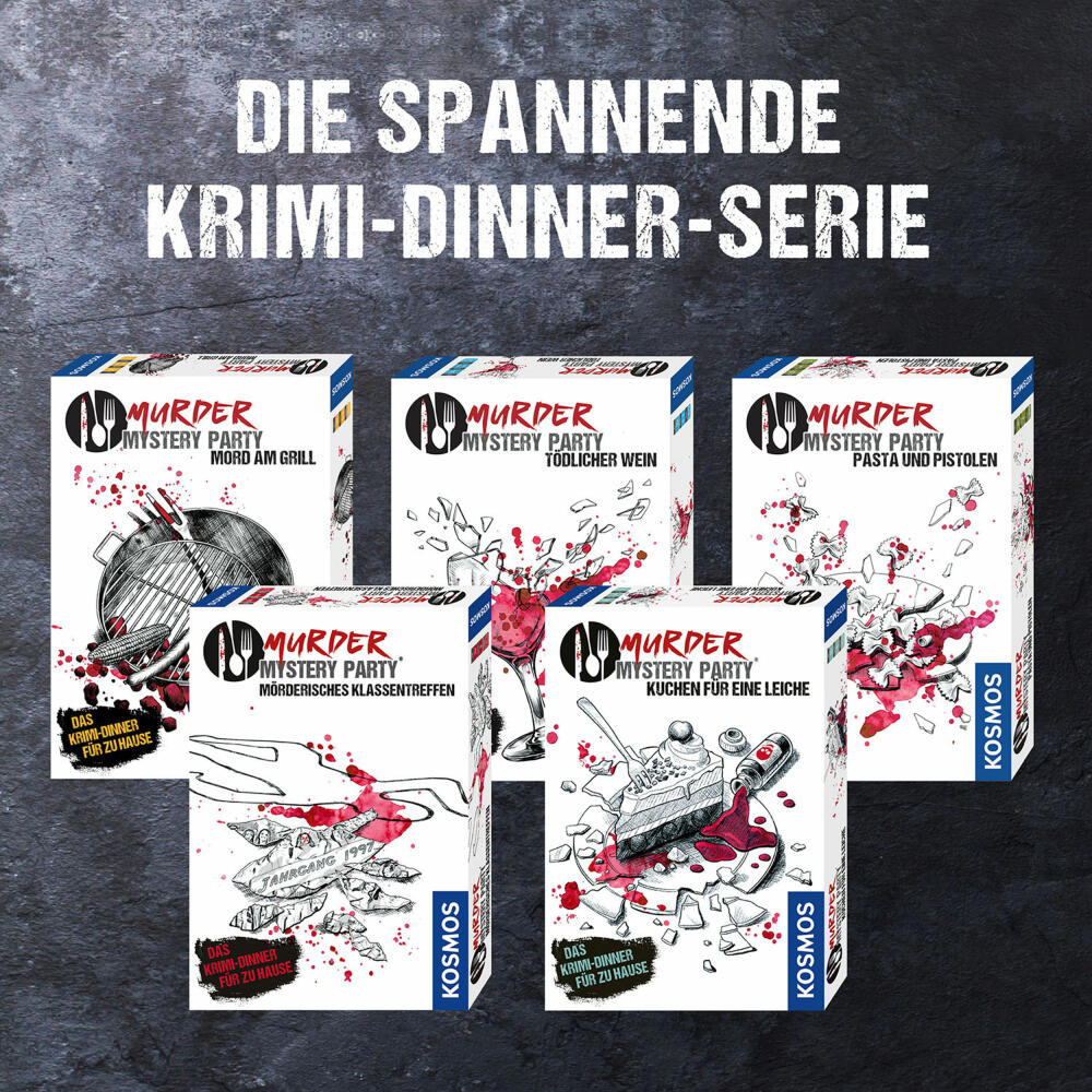 KOSMOS Murder Mystery Party - Cake for a Corpse, Board Game, Crime Game, Crime Dinner, Crime, 682125