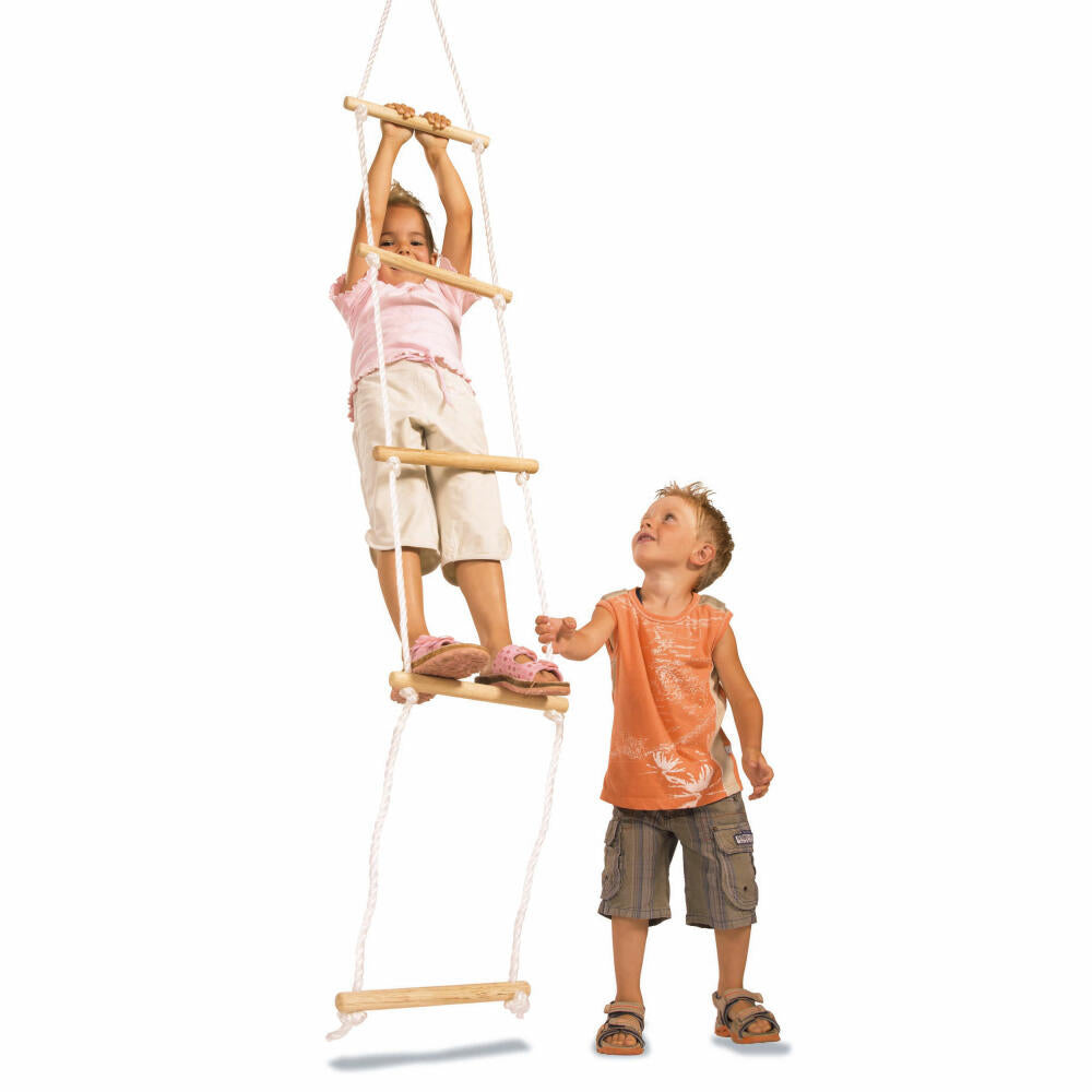 Eichhorn Outdoor Rope Ladder, Hanging Ladder, Rope Ladder, Tree House Ladder, 170 cm, 100004504