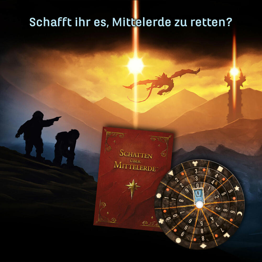 KOSMOS EXIT Spiel - Der Herr der Ringe Schatten über Mittelerde, Escape-Spiel, Level Einsteiger, ab 10 Jahren, 682248