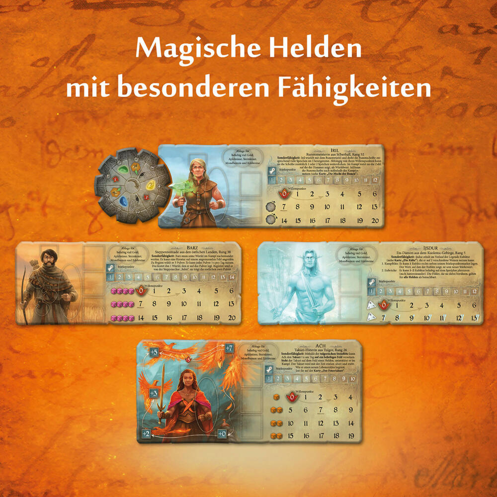 KOSMOS The Legend of Andor - Magical Heroes, Supplement for 5 - 6 players, Expansion to Basic Game, 682149