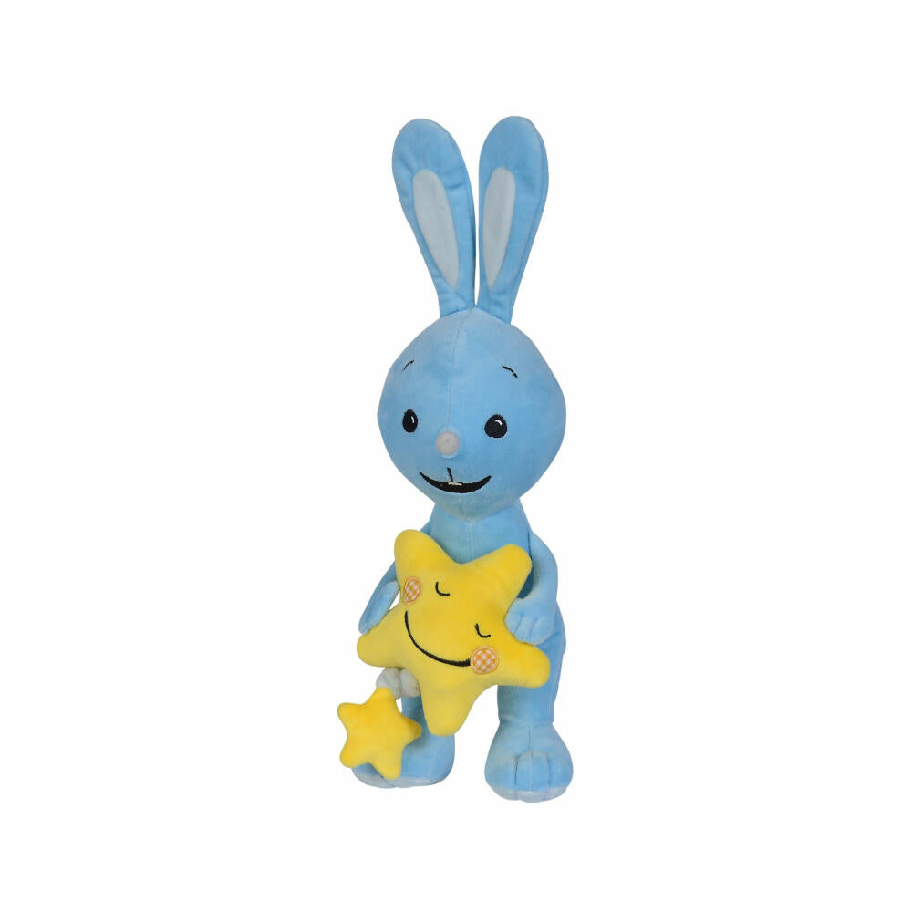 Simba KiKANiNCHEN music box, musical clock, rabbit, cuddly toy, music, Brahms lullaby, toy, 35 cm, 109461012