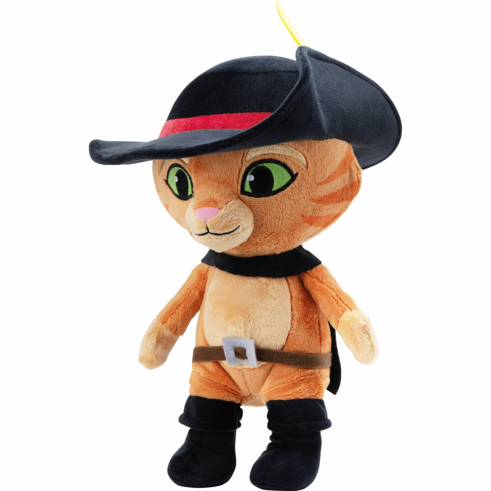 Schmidt Spiele Puss in Boots, cuddly toy, plush toy, stuffed toy, plush, 26 cm, 42778