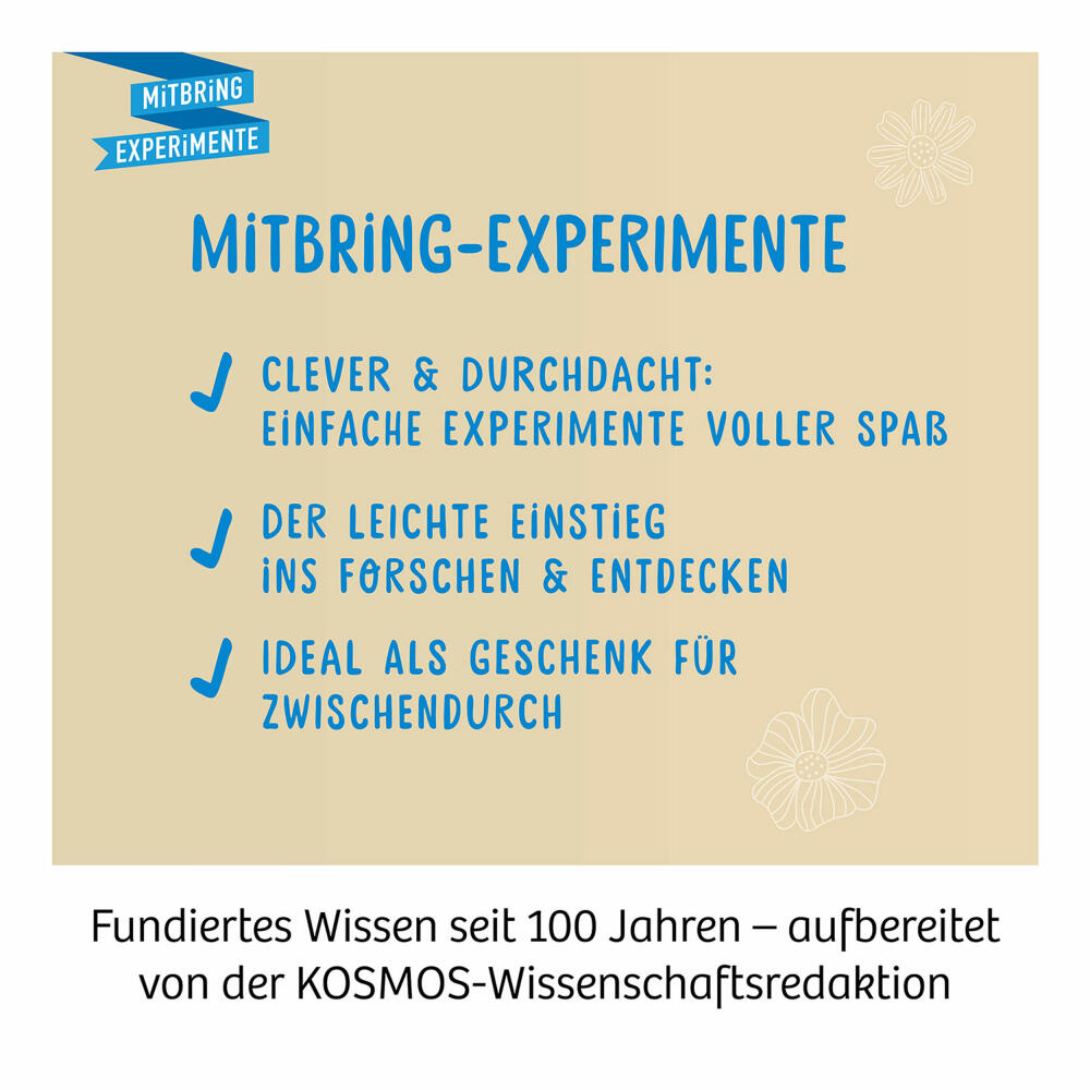 KOSMOS Mitbring-Experimente Blütenpresse, Experimentierkasten, Experimente, Blüten Pressen, Blumen, 658175