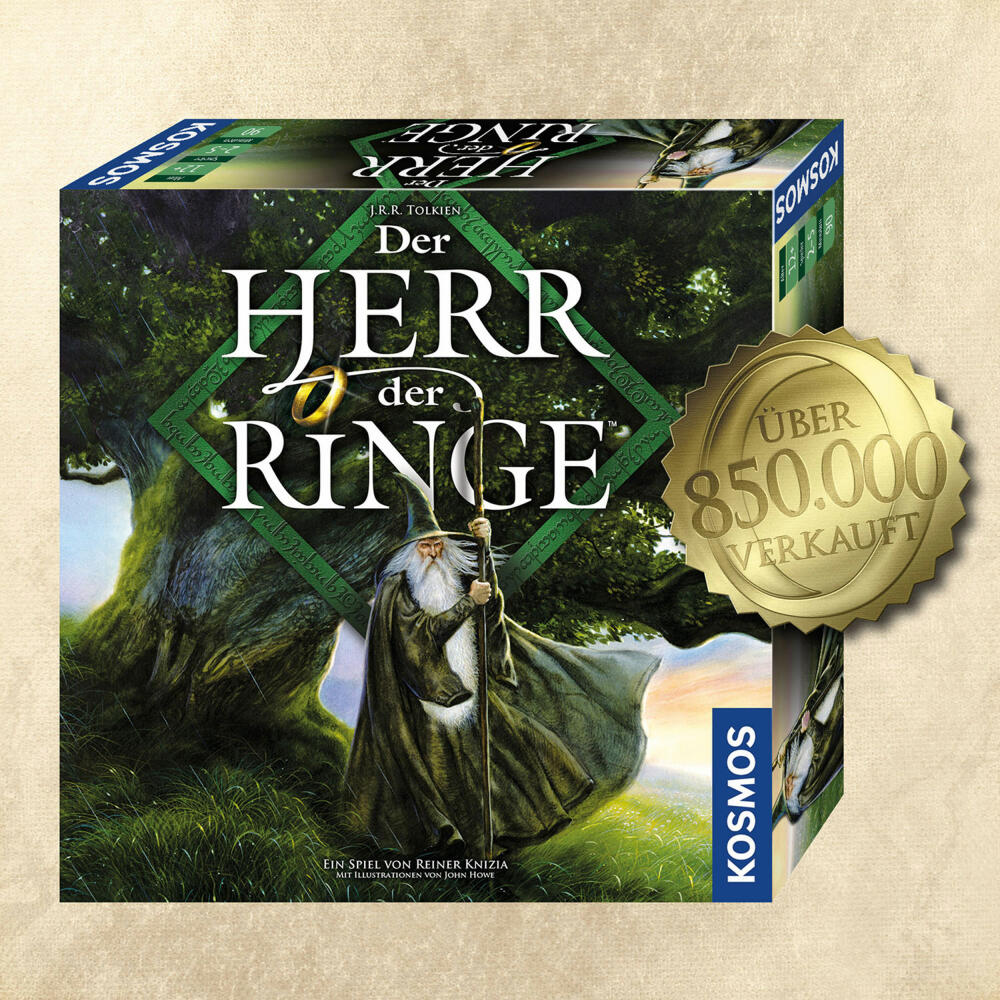 KOSMOS Der Herr der Ringe, Erwachsenenspiel, Brettspiel, Gesellschaftsspiel, Brett Spiel, ab 12 Jahren, 680473