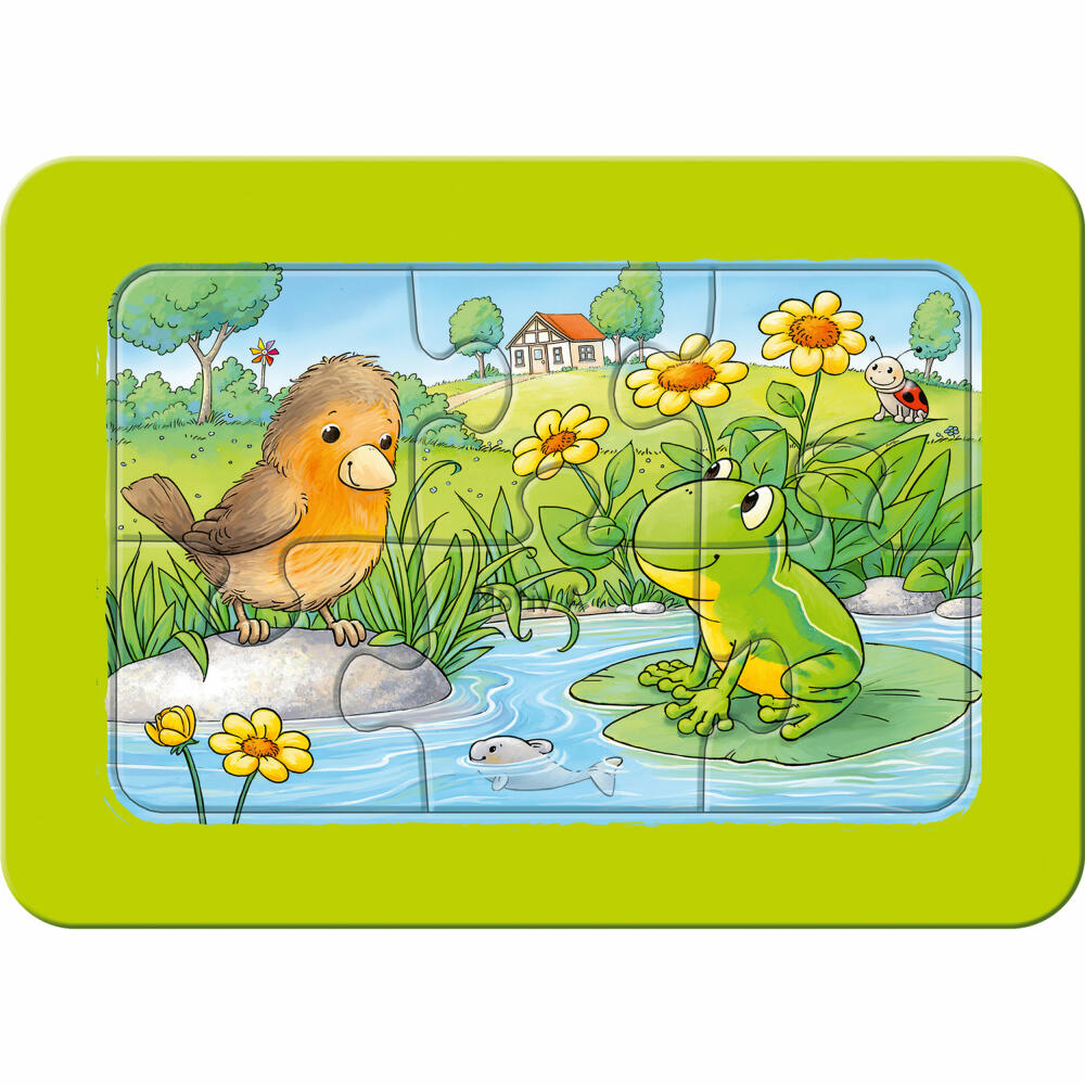 Ravensburger Puzzle Kleine Gartentiere, My First Puzzles, Kinderpuzzle, Rahmenpuzzle, Legespiel, 3 x 6 Teile, 05138