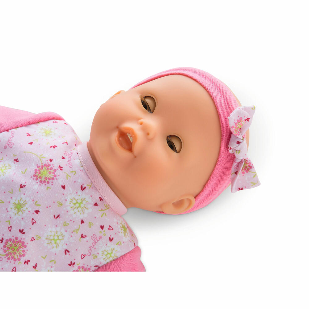 Corolle MPP Calin Melodies and Bussi, soft body doll with sleeping eyes, baby doll, doll, with vanilla scent, 9000100100