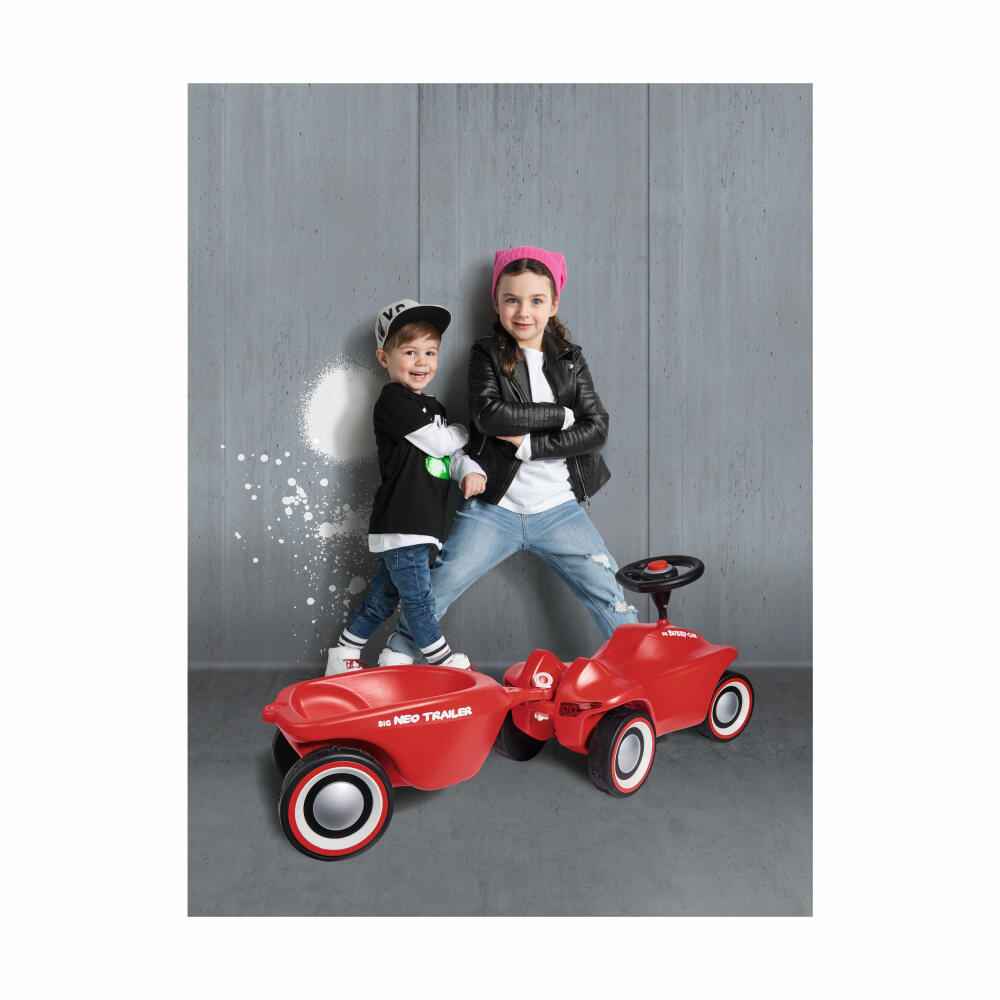 BIG Bobby-Car Neo Trailer, Bobbycar Trailer, Ride-On Car Accessories, Children's Toy, 800056266