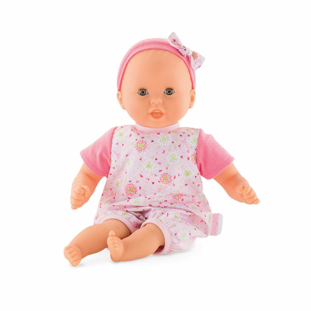 Corolle MPP Calin Melodies and Bussi, soft body doll with sleeping eyes, baby doll, doll, with vanilla scent, 9000100100