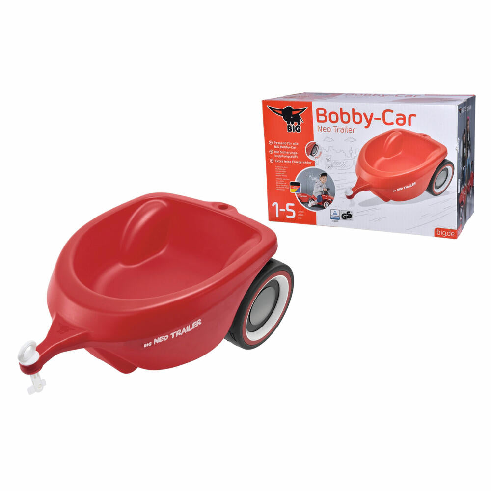 BIG Bobby-Car Neo Trailer, Bobbycar Trailer, Ride-On Car Accessories, Children's Toy, 800056266