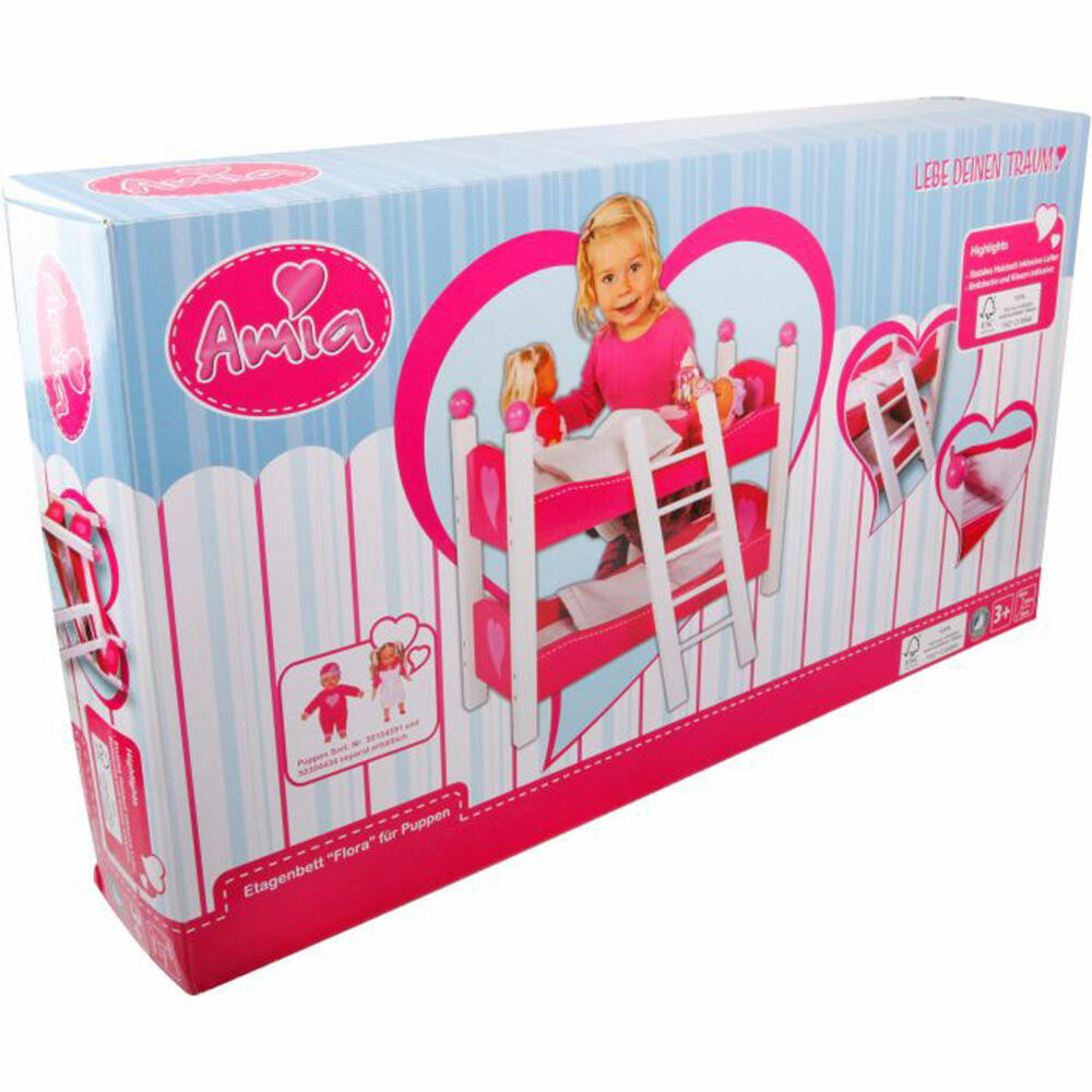 Amia bunk bed Flora, made of wood