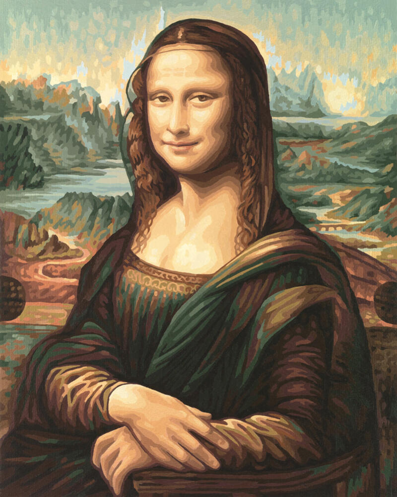Schipper Painting by Numbers Mona Lisa, MNZ, Painting, Da Vinci, Museum Collection, 40 x 50 cm, 609130511