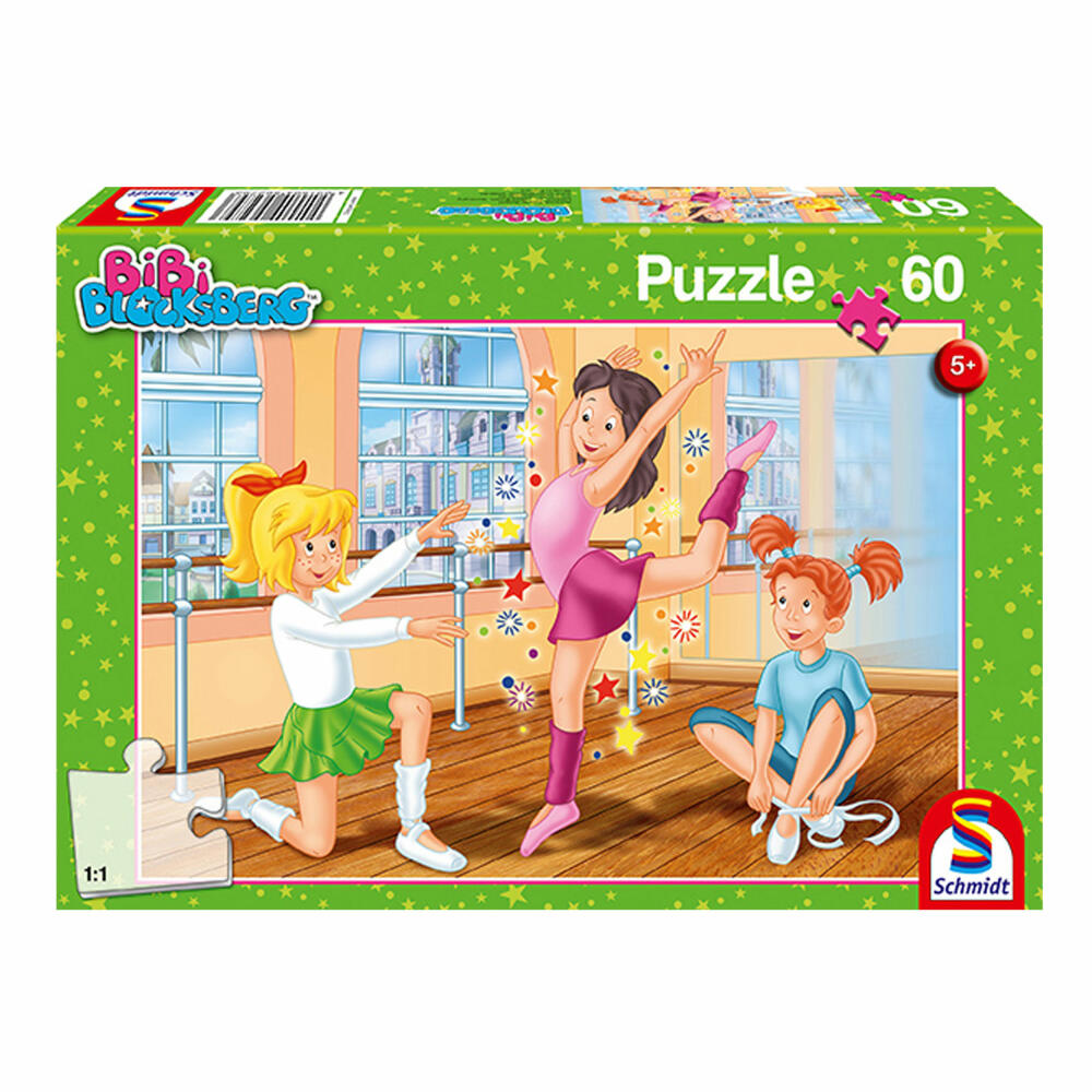 Schmidt Spiele Bibi Blocksberg In der Ballettschule, 60 Teile, Kinderpuzzle, Kinder Puzzle, 56279