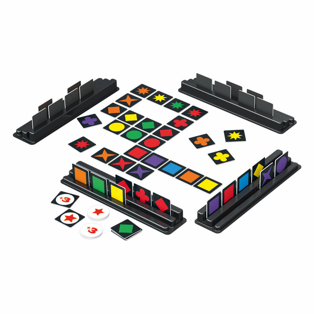 Schmidt Spiele Qwirkle, Familienspiel, Brettspiel, Strategiespiel, 2 bis 4 Spieler, 51410
