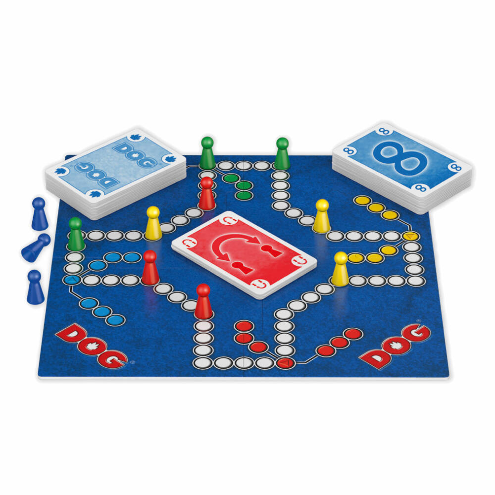 Schmidt Spiele Bring-Mich-Mit-Spiel DOG, Familienspiel, Brettspiel, Familien Spiel, Ab 8 Jahre, 51428