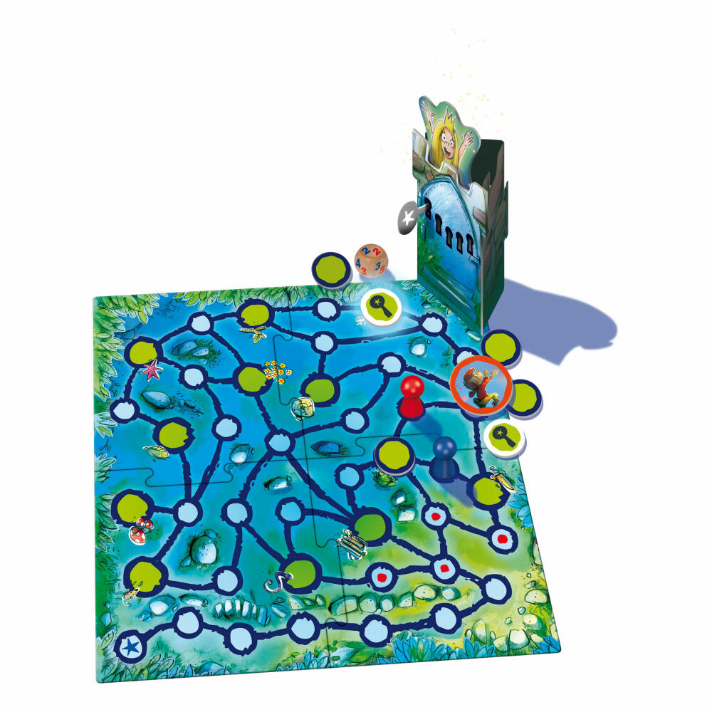 Drei Magier Spiele Brand The Enchanted Tower, Board Game, Parlor Game, For 2 Players, Ages 5 and Up, 51400
