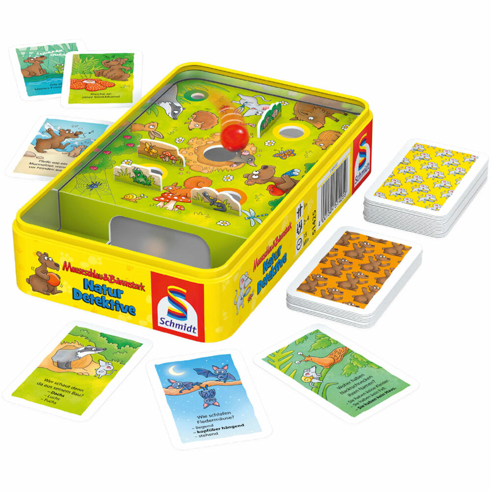 Schmidt Spiele Mauseschlau & Bärenstark Nature Detectives, Bring-Me-With Game, Children's Game, Travel Game, 51446
